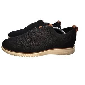 Men's 2.ZERØGRAND Stitchlite™ Wingtip Oxfords Black with Brown, US Mens 11 M